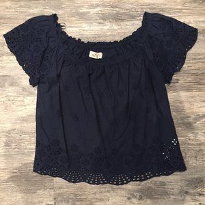 Off-the-shoulder floral top